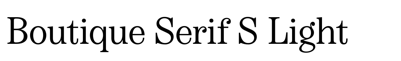 Boutique Serif S Light